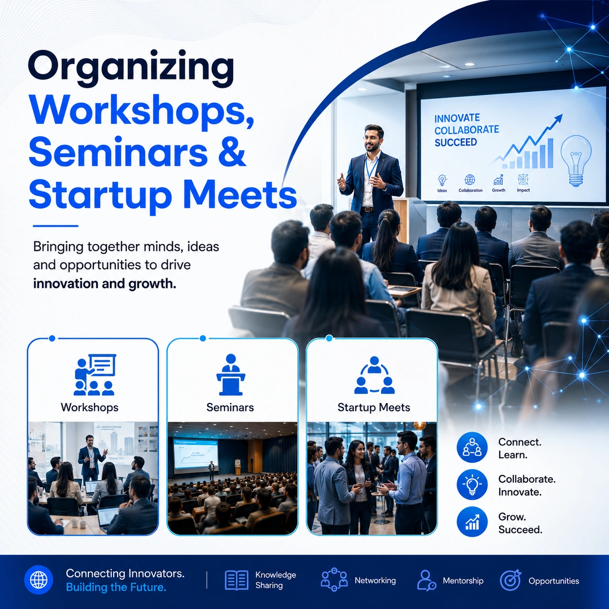 Organizing workshops, seminars & startup meets